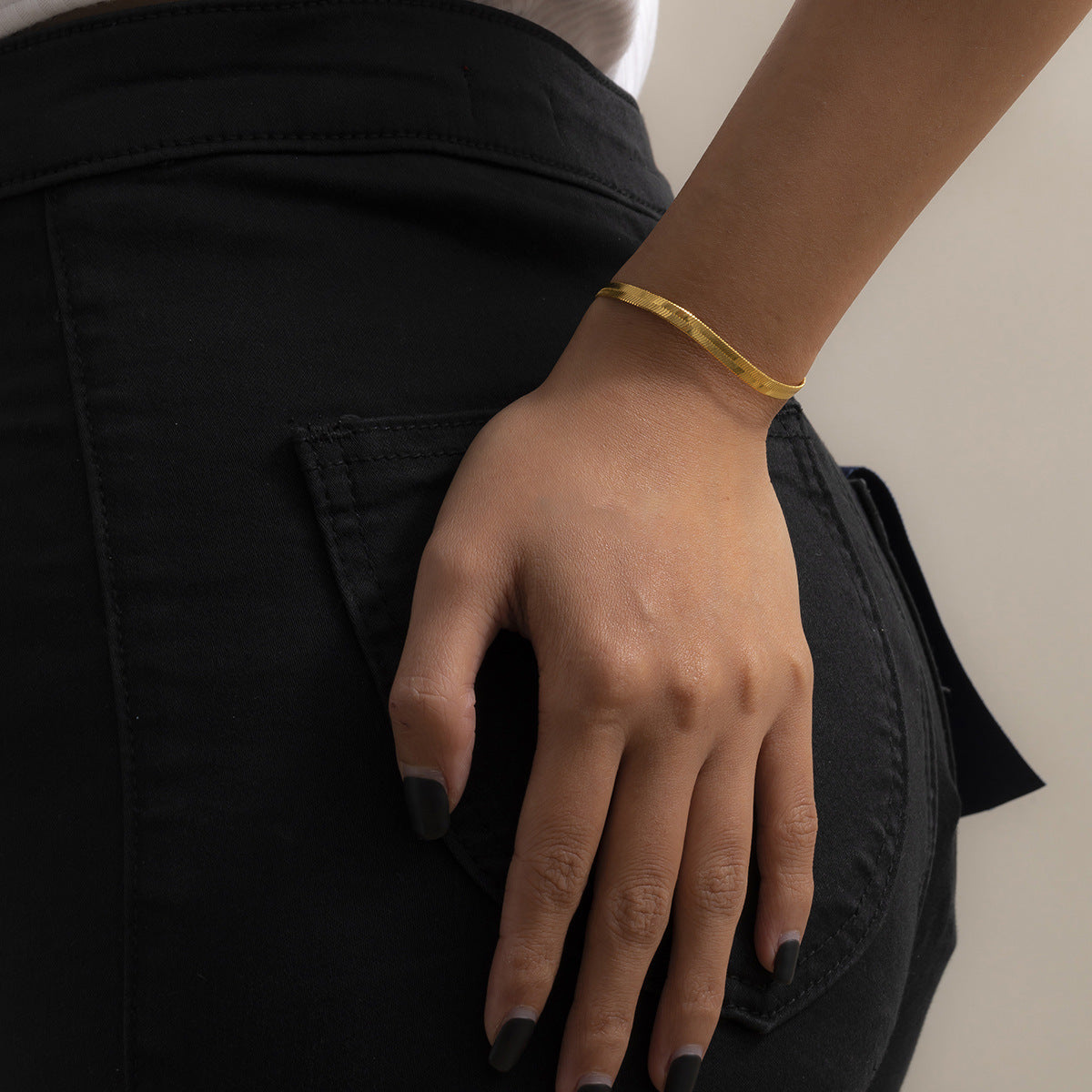 Sleek Snake Chain Bracelet Brehn