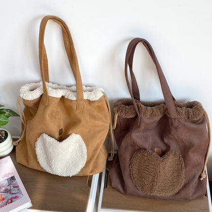 Gemütliche Plüsch-Tasche