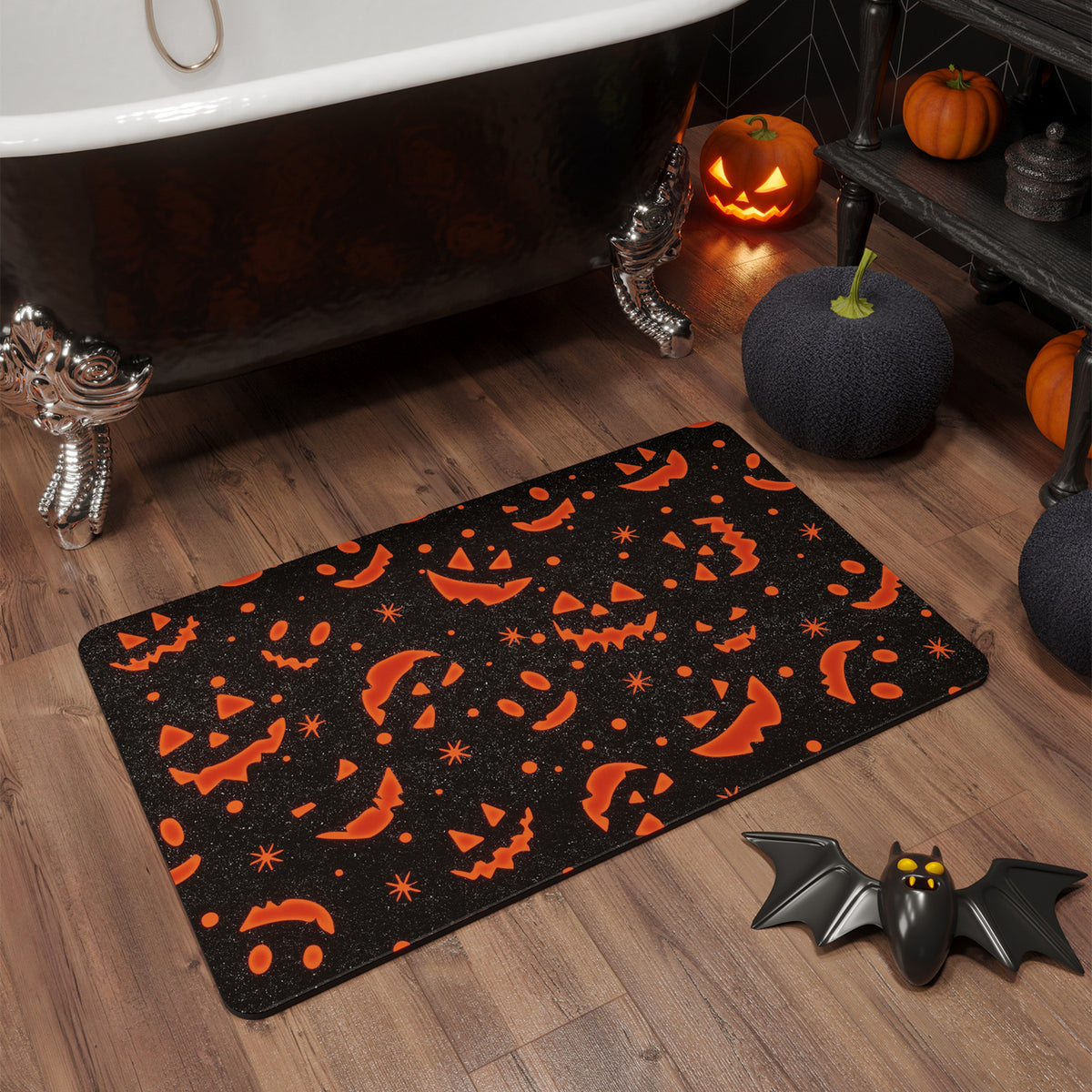 Halloween-Themen-Badmatte