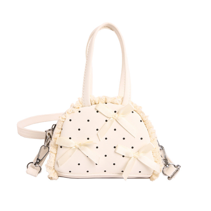 WoCharming Schleifen-verzierte Alltagshandtasche Brehn