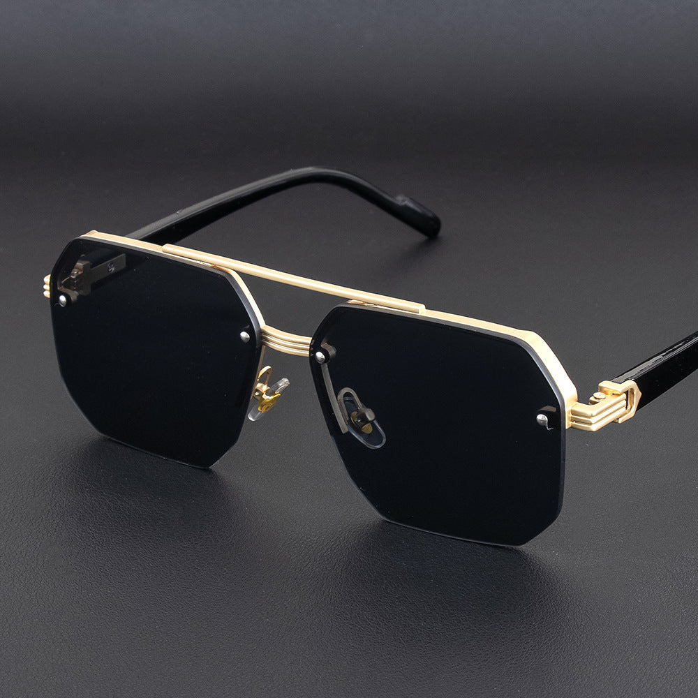 Geometrische Metallrahmen-Sonnenbrille Brehn