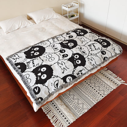 Bohemian gemusterte Wurfdecke