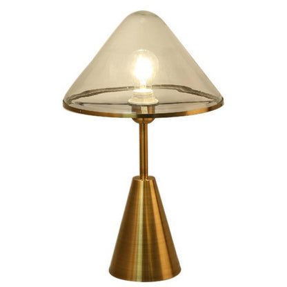 Moderne Glas Kegel Tischlampe