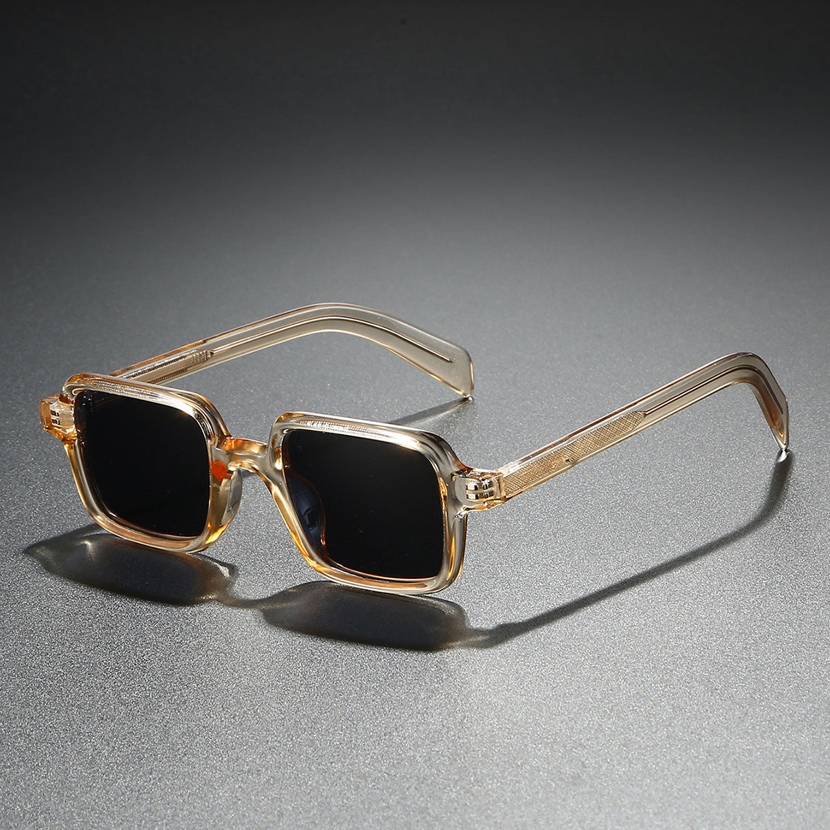 Damen modische Sonnenbrille im eleganten Quadratdesign mit breiten Bügeln Brehn