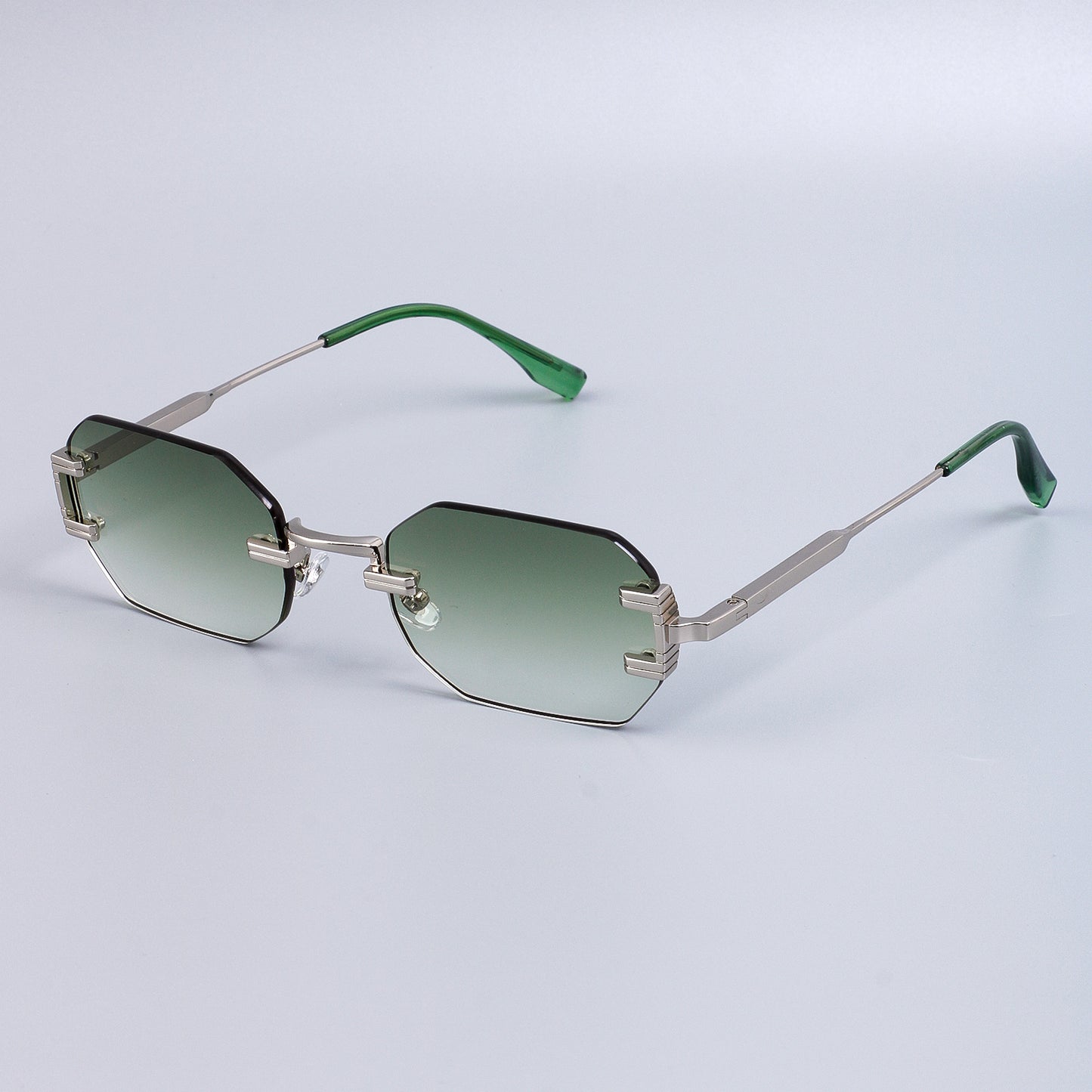 Damen Designer Sonnenbrille im modernen, sechseckigen Stil Brehn