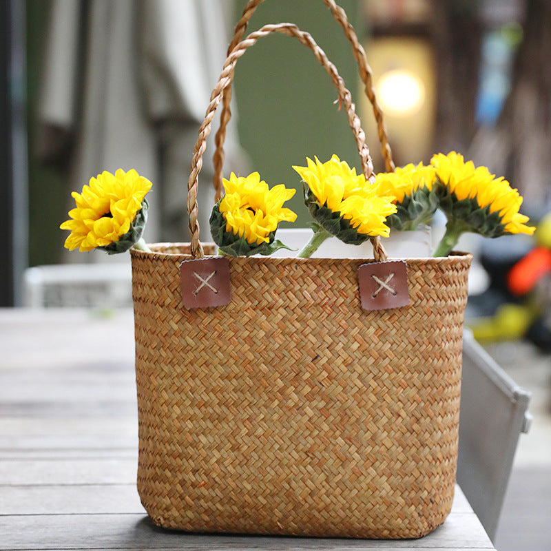 Damen Strapazierfähige Basttasche Brehn