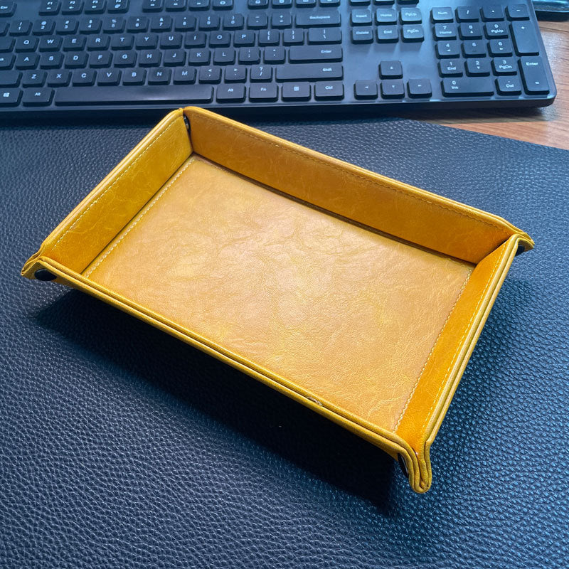 Stylische Leder Organizer Tray Brehn