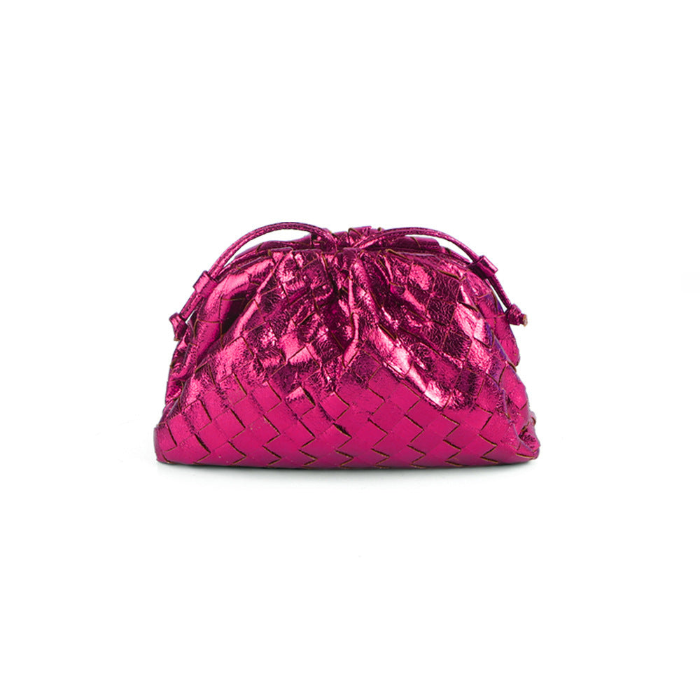 Elegante Gewebte Leder Eimer Tasche Brehn