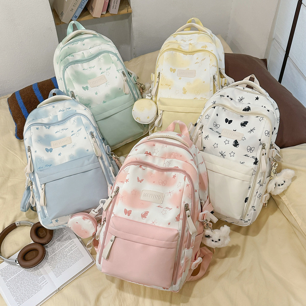 Trendiger Gemusterter Rucksack Brehn