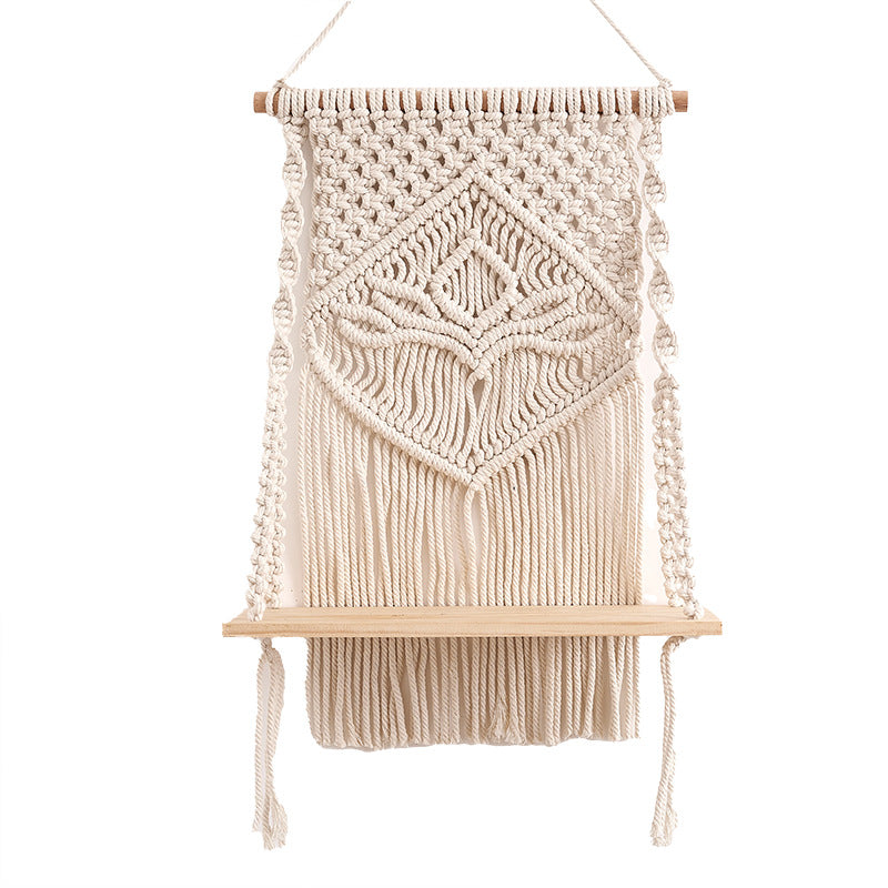 Dekorativer Macramé Wandregal Brehn