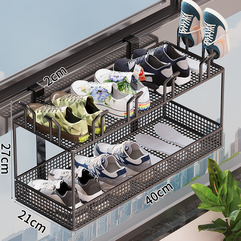 Verstellbarer Schuh-Organizer für die Tür Brehn