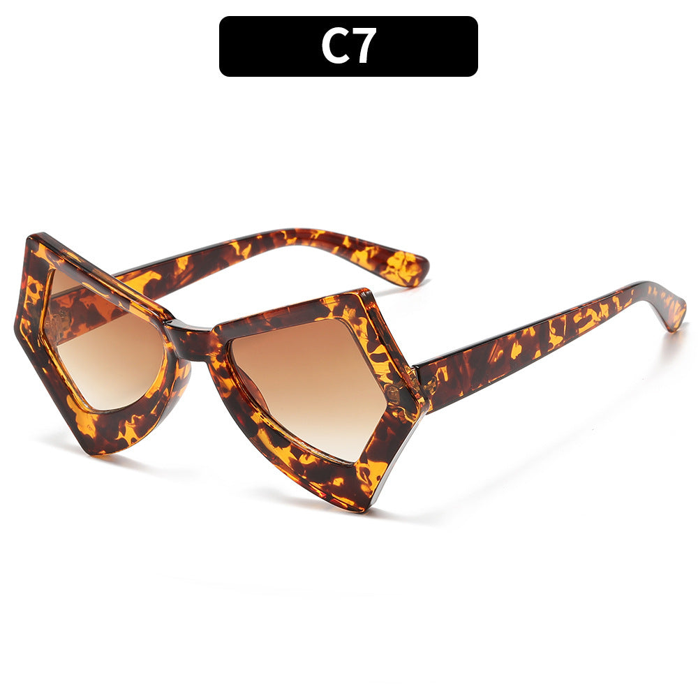 Angular Dekorativer Rahmen Sonnenbrille