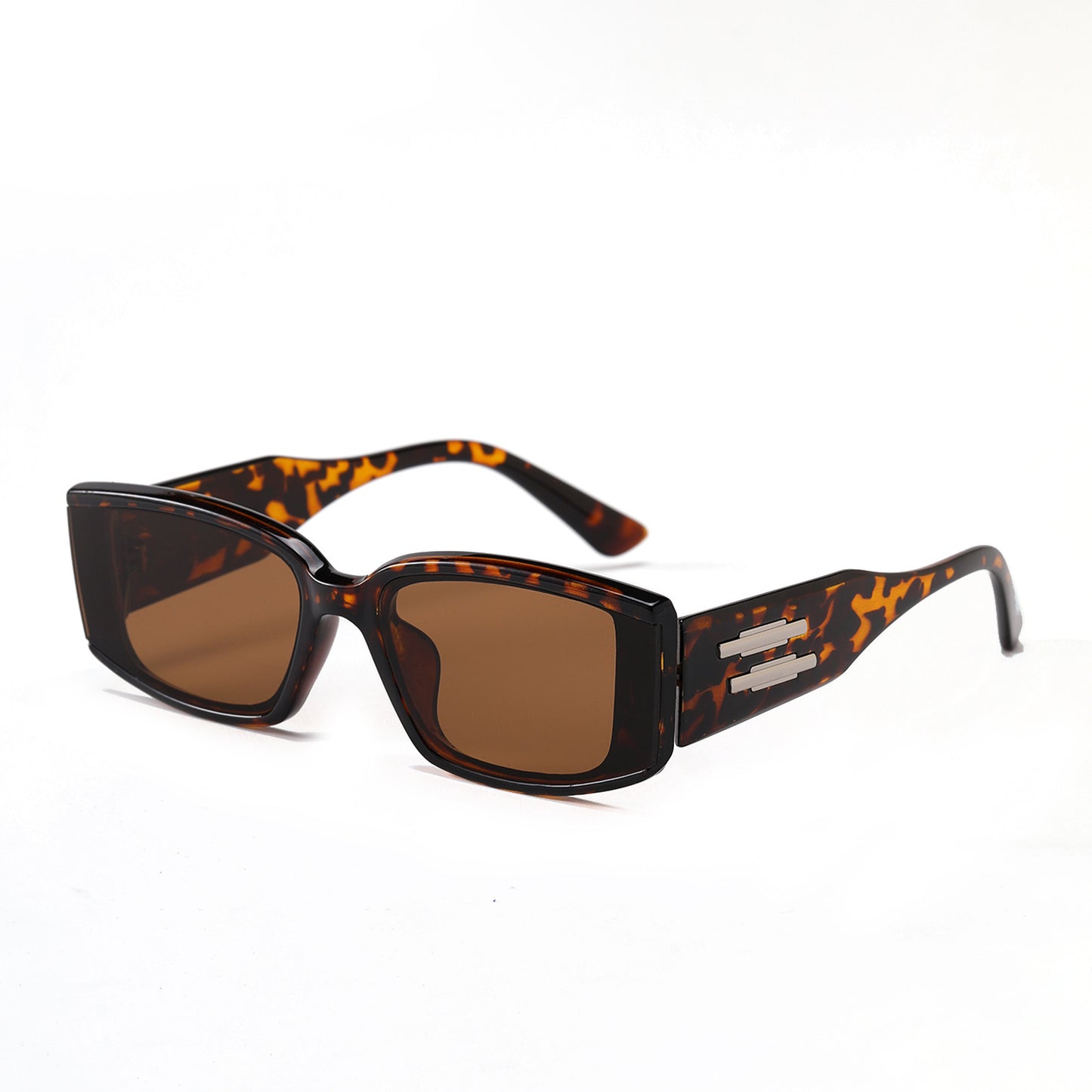 Damen elegante rechteckige Sonnenbrille mit stylischem Acetat-Rahmen Brehn