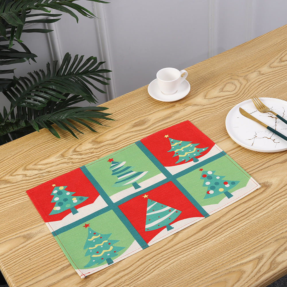 Weihnachtsplatzdeckchen mit festlichem Santa-Motiv Brehn