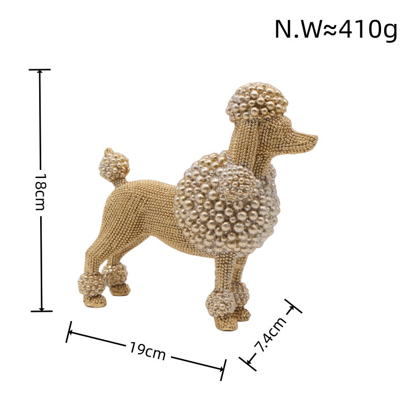Dekorative Hundefigur im modernen Design Brehn