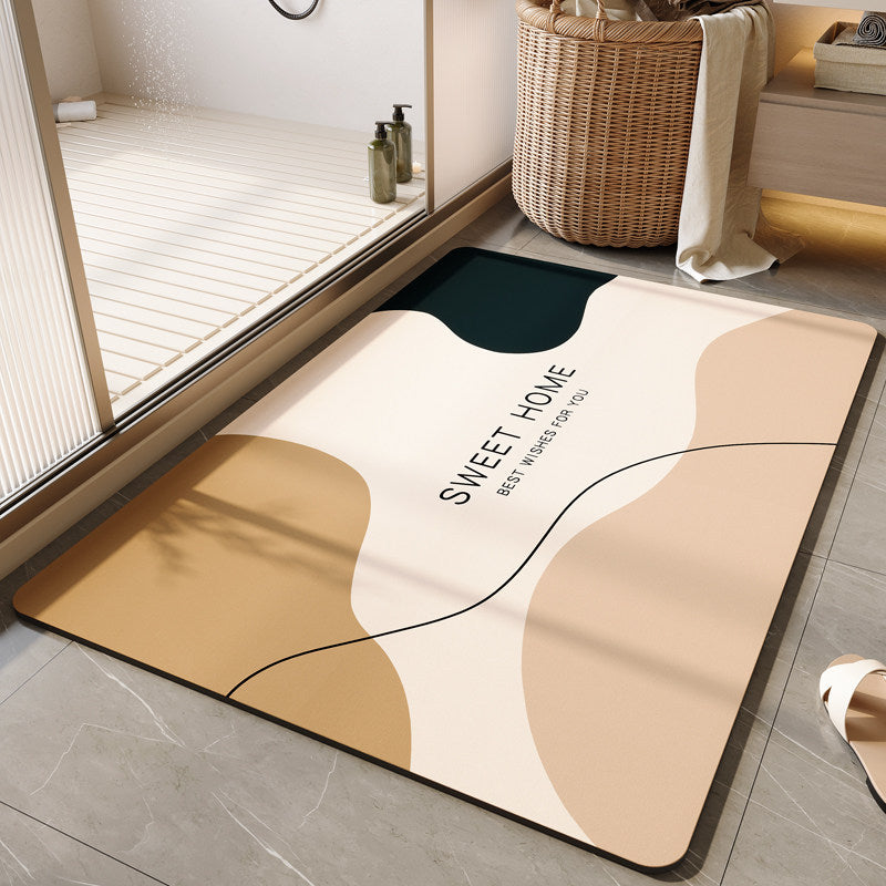 Dekorative florale Badematte Brehn