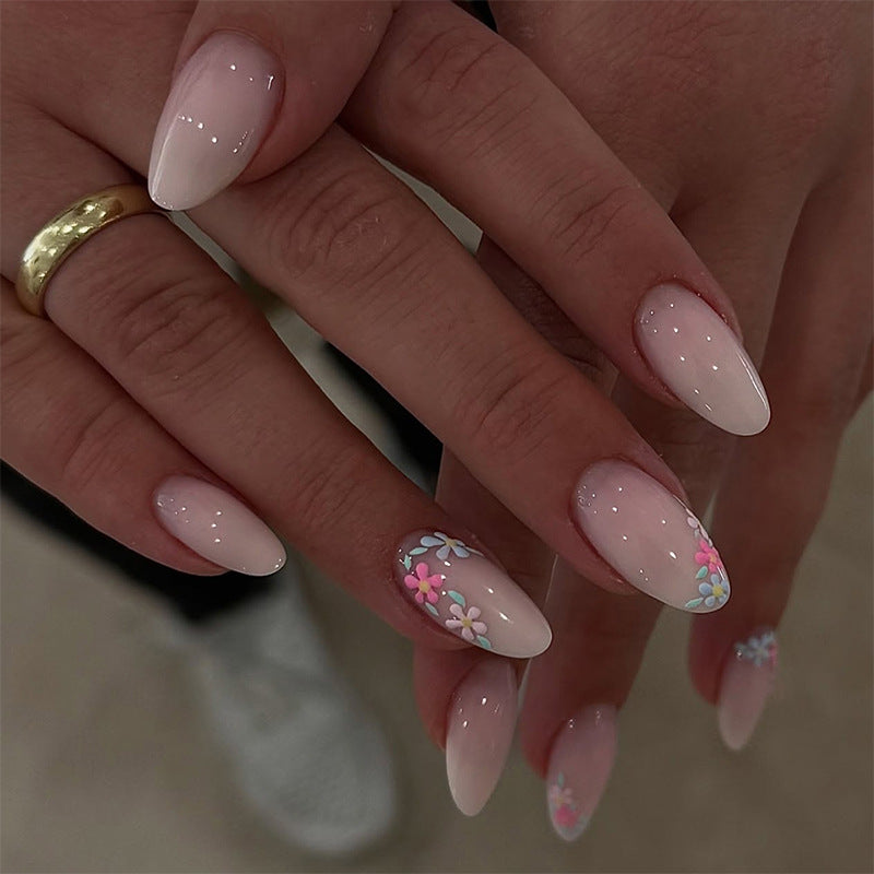 Floral Decorative Press-On Nail Set Brehn 1788496020