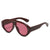 Modische skulpturale Sonnenbrille Brehn