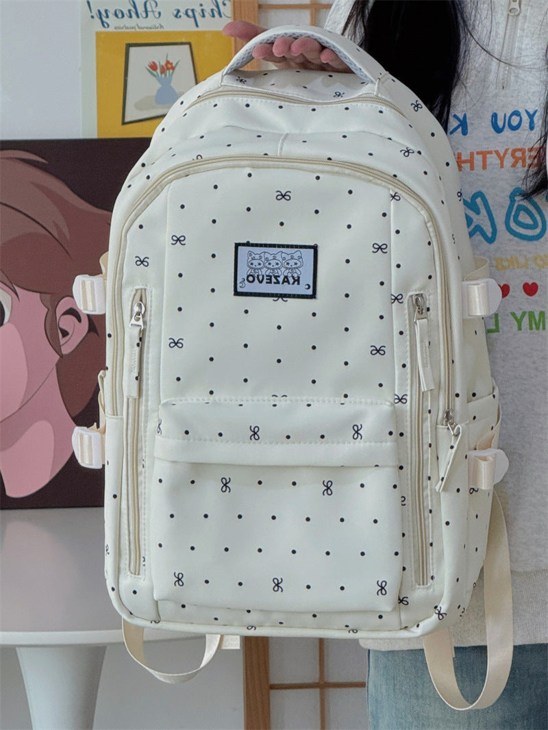 Multi-Compartment Geometrisches Muster Schulrucksack