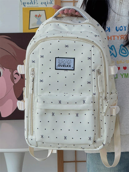Multi-Compartment Geometrisches Muster Schulrucksack