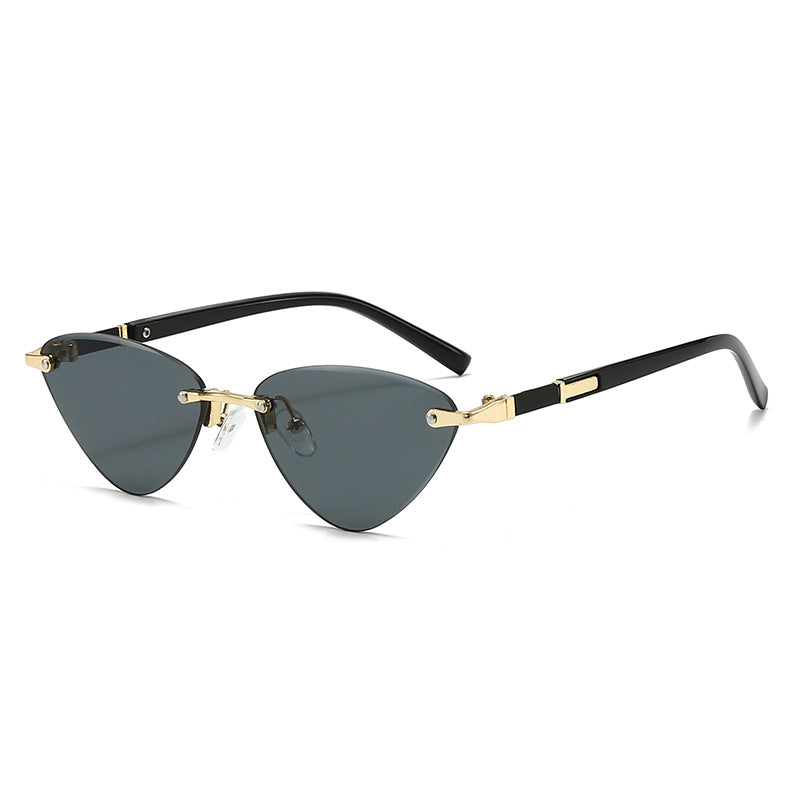 Damen modische Cat-Eye Sonnenbrille mit elegantem Metallrahmen Brehn