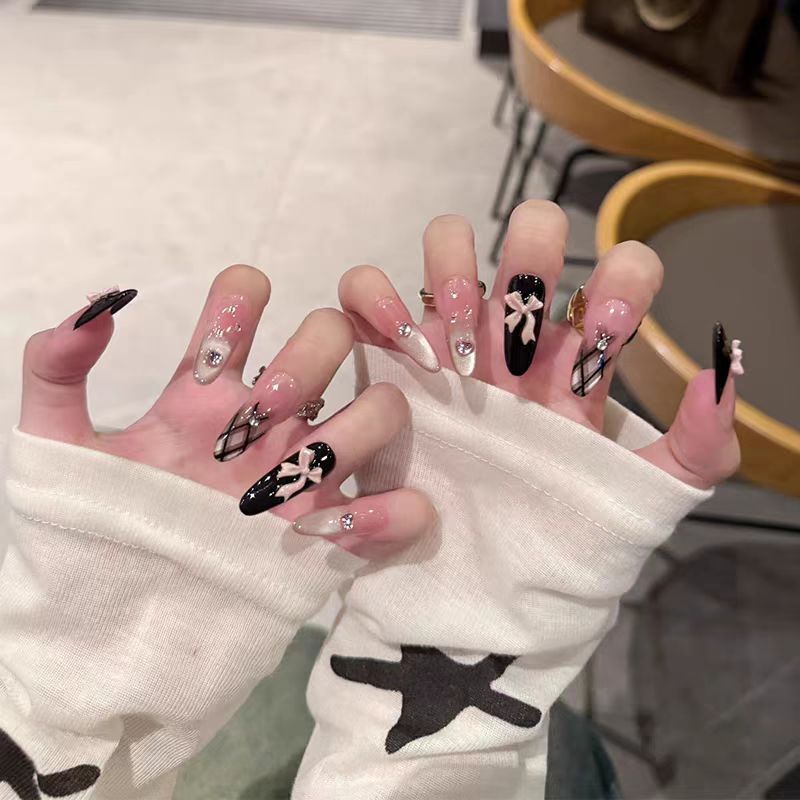Niedliches Bären-Thema Press-On Nagelset Brehn
