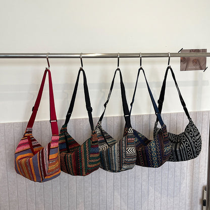 WoBohemian Ethnisches Muster Hobo Tasche Brehn