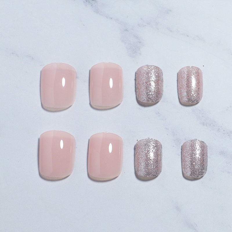 Premium Glänzendes Press-On Nagelset Brehn