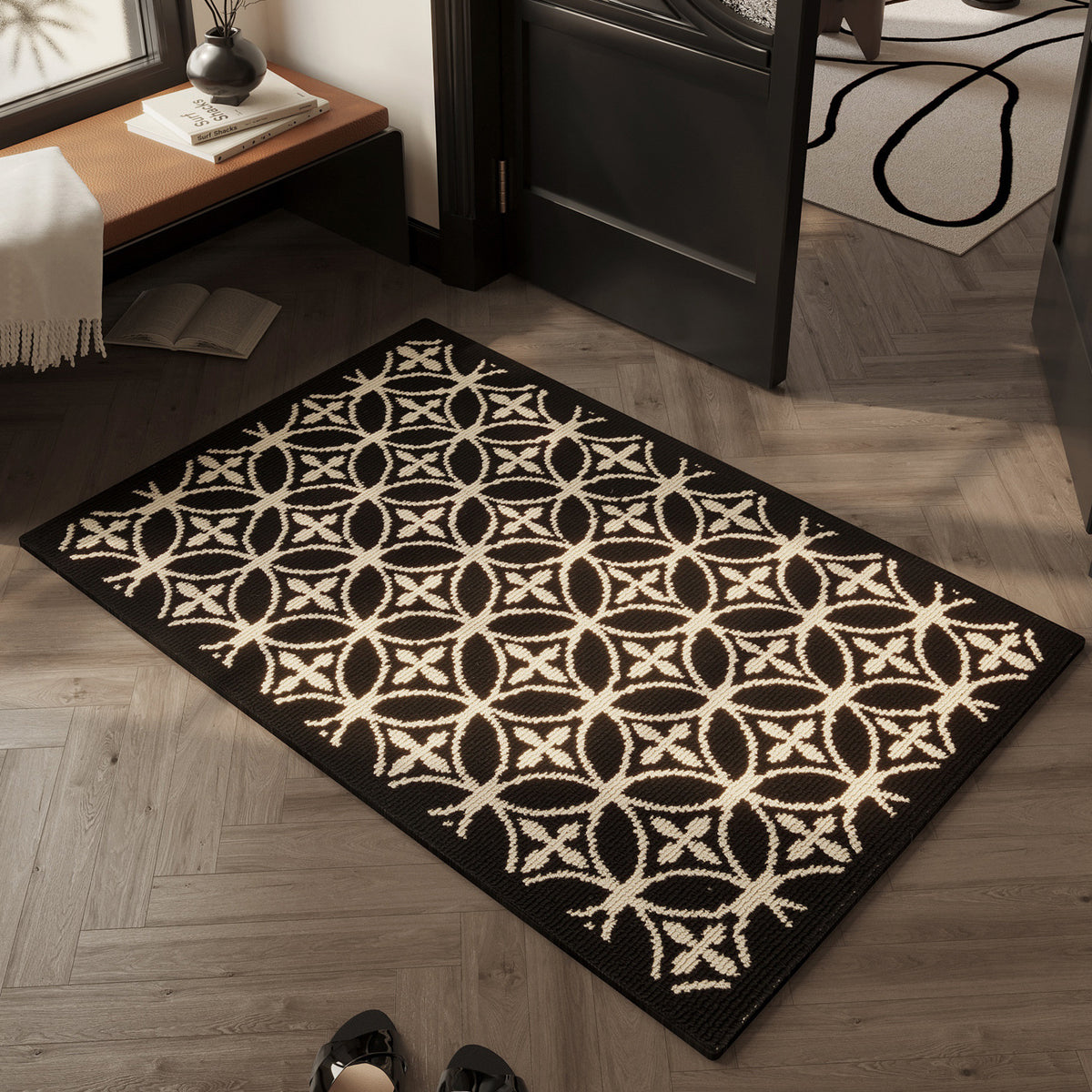 Dekorativer geometrischer Muster-Eingangsteppich