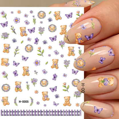 Niedliche Hunde-Themen-Nagelkunst-Sticker
