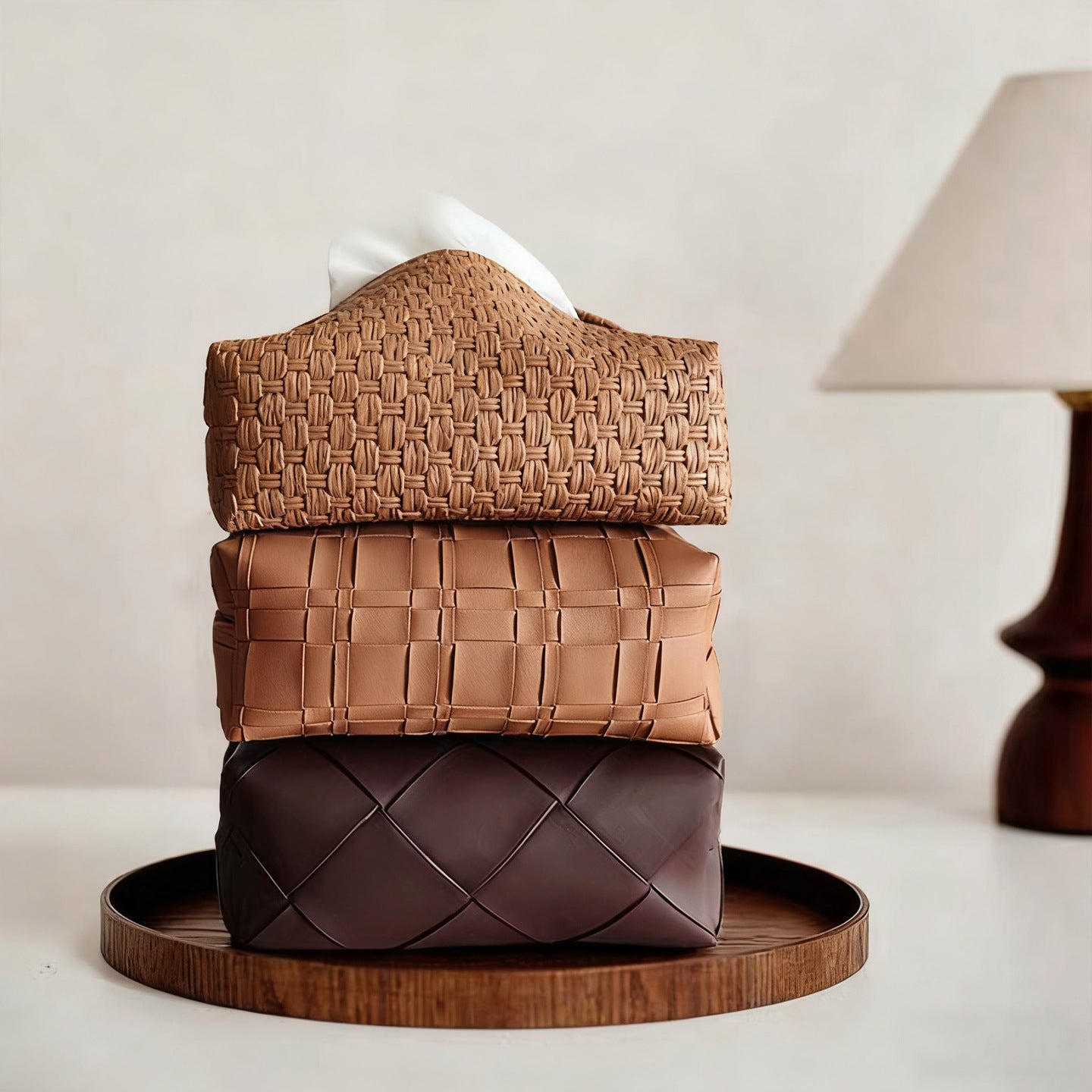 Woven Tissue Box Cover Brehn