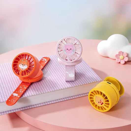 Damen tragbarer Handventilator mit Hühnermotiv Brehn