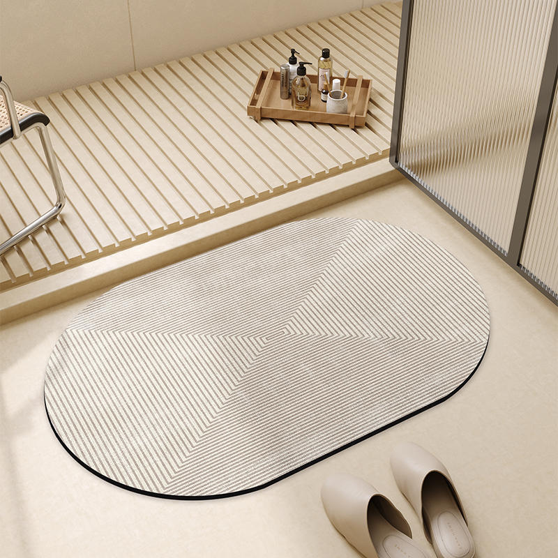 Modern Geometrische Badematte Brehn