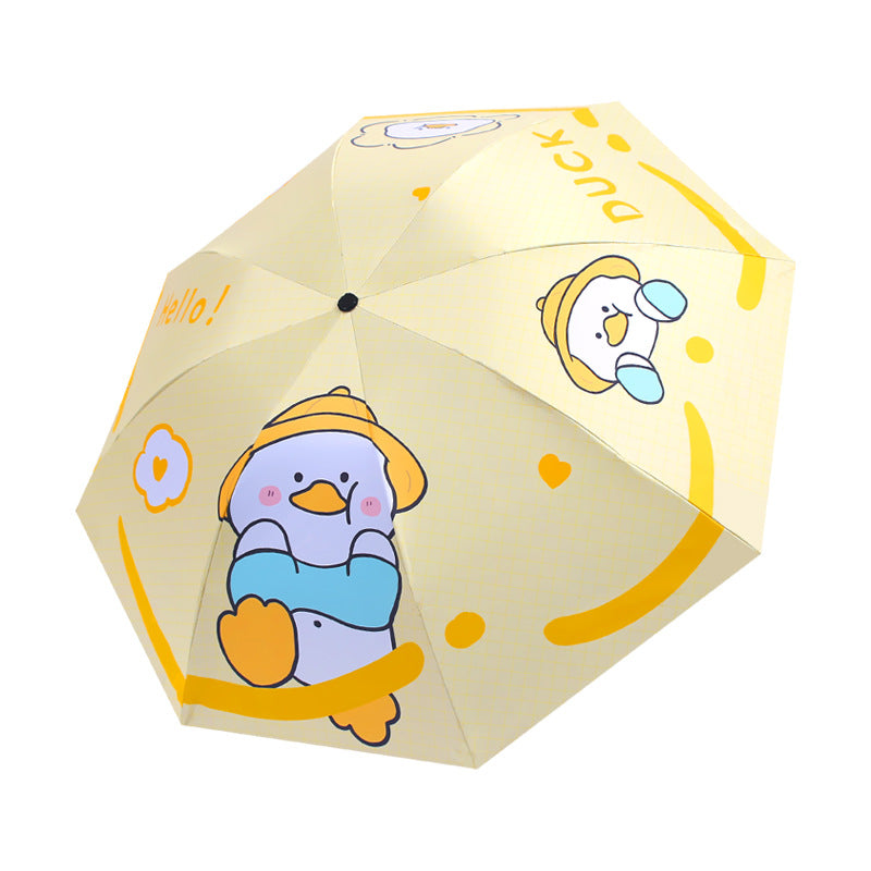 Damen Falt-Regenschirm mit niedlichem Tierdesign Brehn