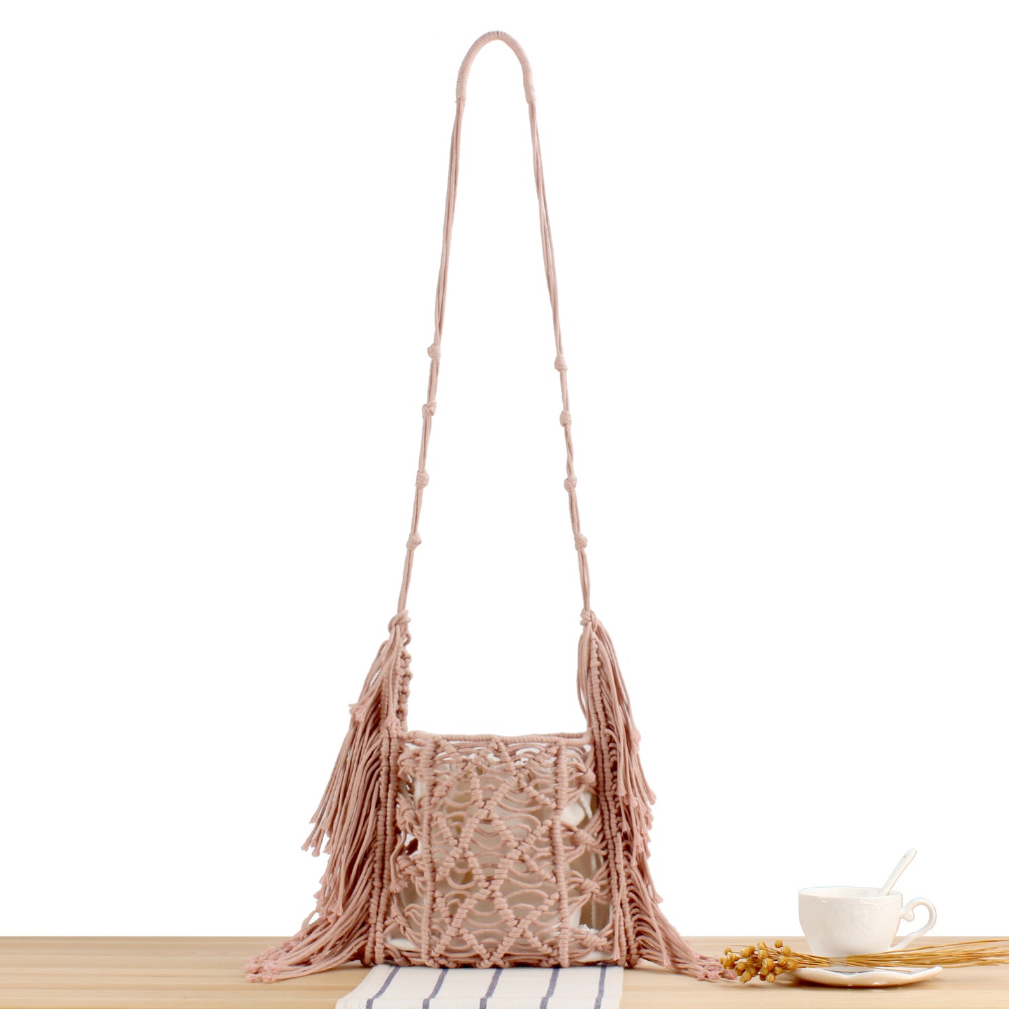 Handtasche mit Kunstvollem Makramee-Design Brehn 1784182970