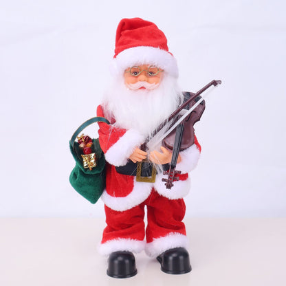 Dekorative Weihnachtsmannfigur mit Süßigkeit