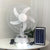Unisex nan leiser USB Tischventilator mit mehrblättrigem Design, oszillierender Neigefunktion und Timer Brehn