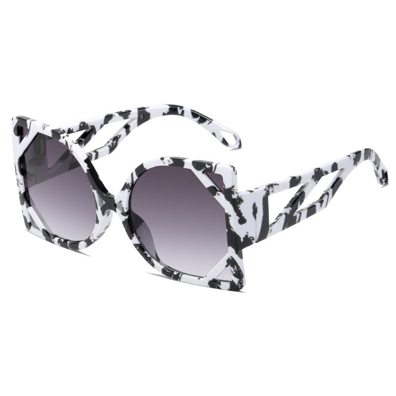 Damen geometrische Sonnenbrille mit exklusivem Design und UV-Schutz Brehn