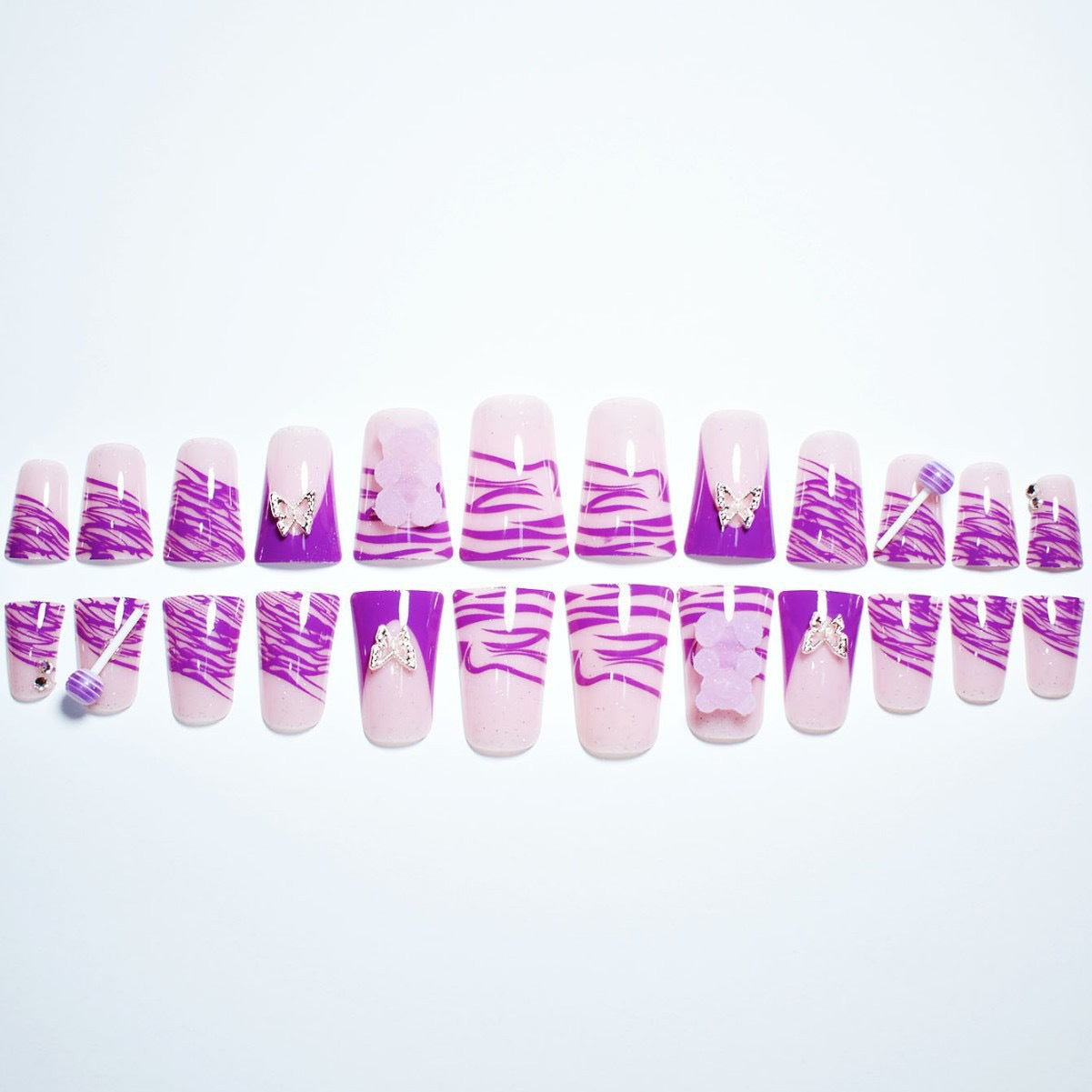 Künstlerische Schmetterling Nageldesign Erweiterungen Brehn