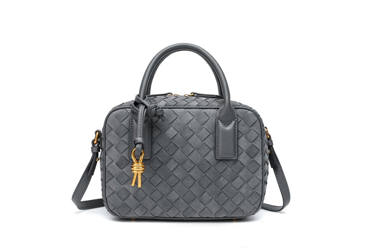 Texturierte Leder Boutique-Handtasche Brehn