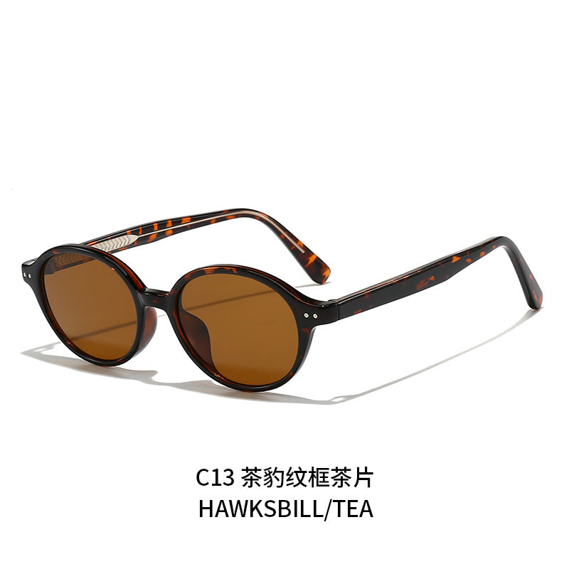 Damen runde Sonnenbrille mit modernem, stylish Rahmen Brehn