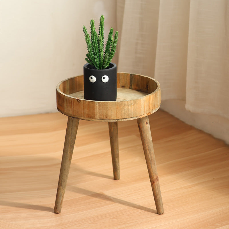 Moderner Beistelltisch aus Holz Brehn