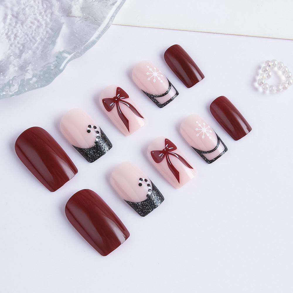 Festive Glamouröse Press-On Nagelkunst Set Brehn