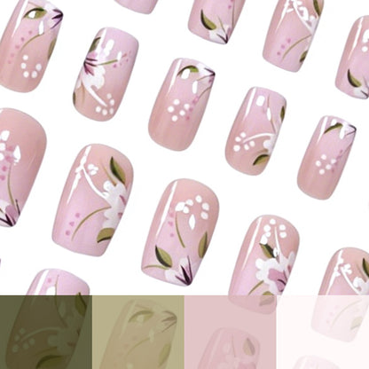 Elegante florale Acryl-Nageldesigns Brehn