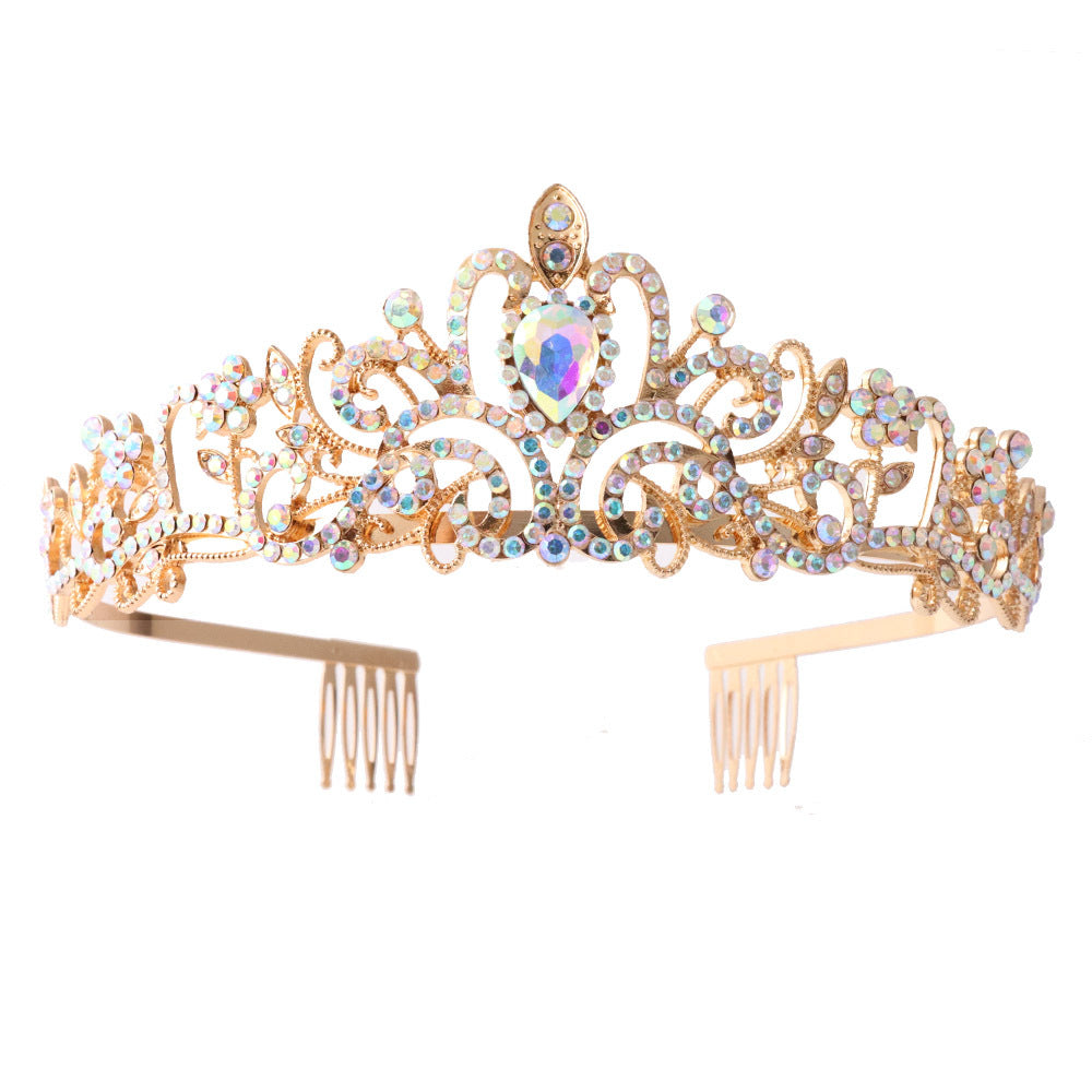 Damen Funkelnde Kristall-Tiara mit filigranem Design Brehn