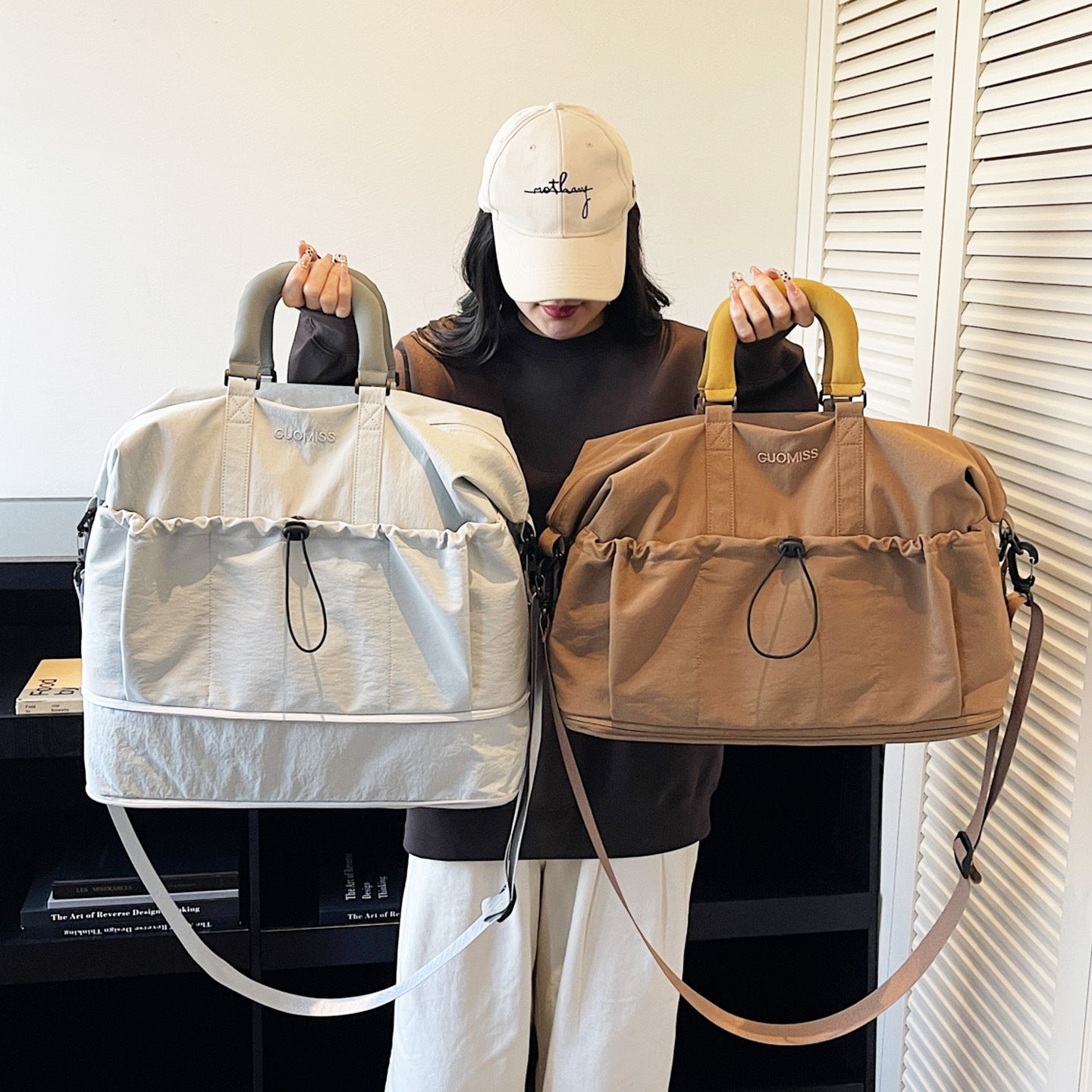 Vielseitige Multi-Compartment Reise Wochenendtasche Duffle Brehn