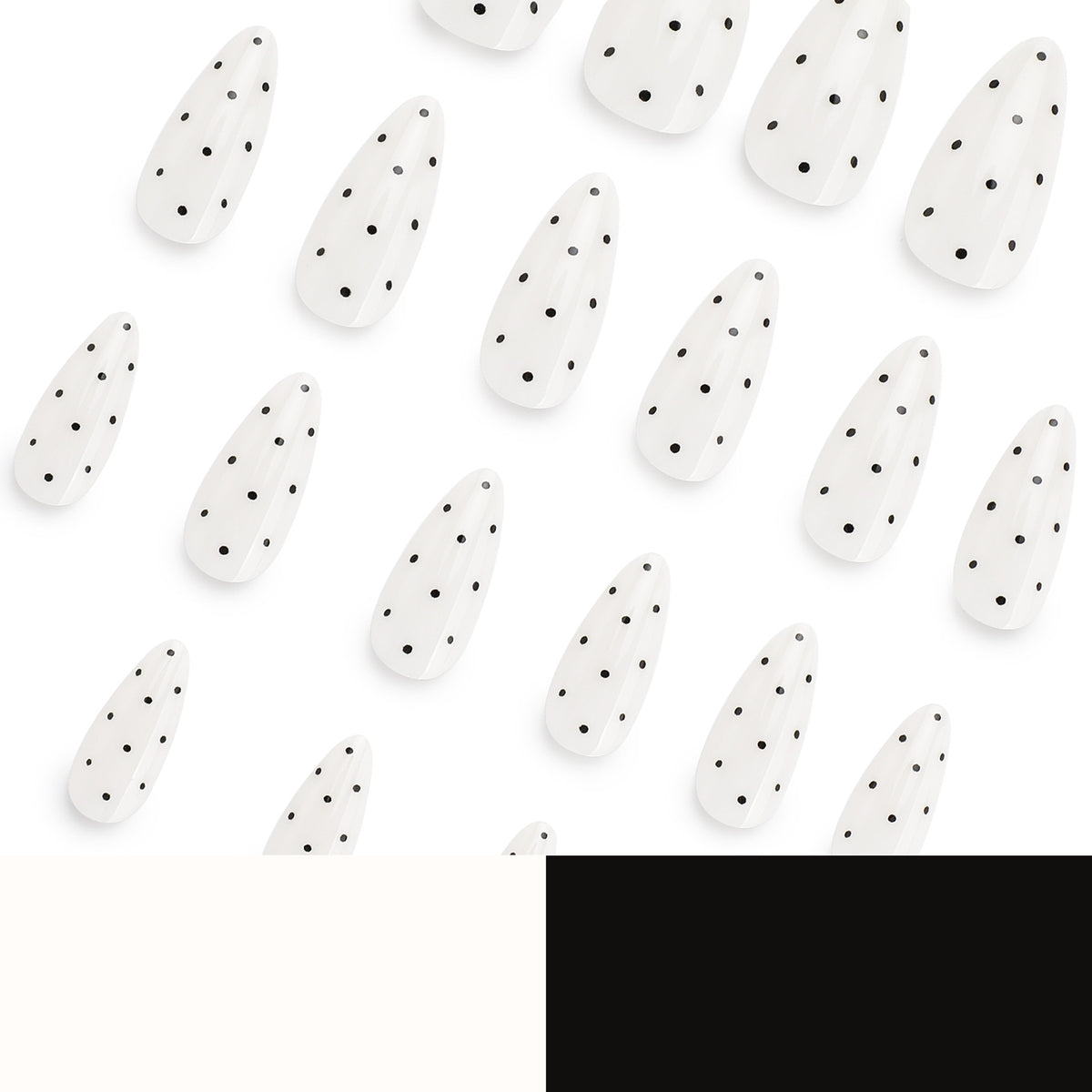 Kunstvolle Nagelverlängerungen mit Polka-Dots Brehn