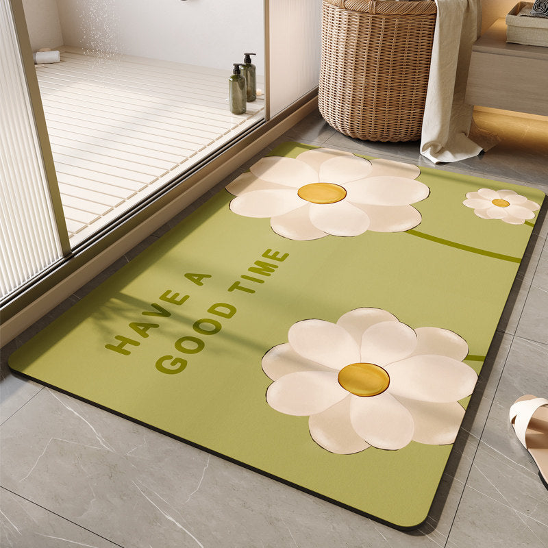 Dekorative florale Badematte Brehn