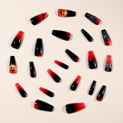 Halloween-inspirierte Acryl-Nagelkunst Brehn