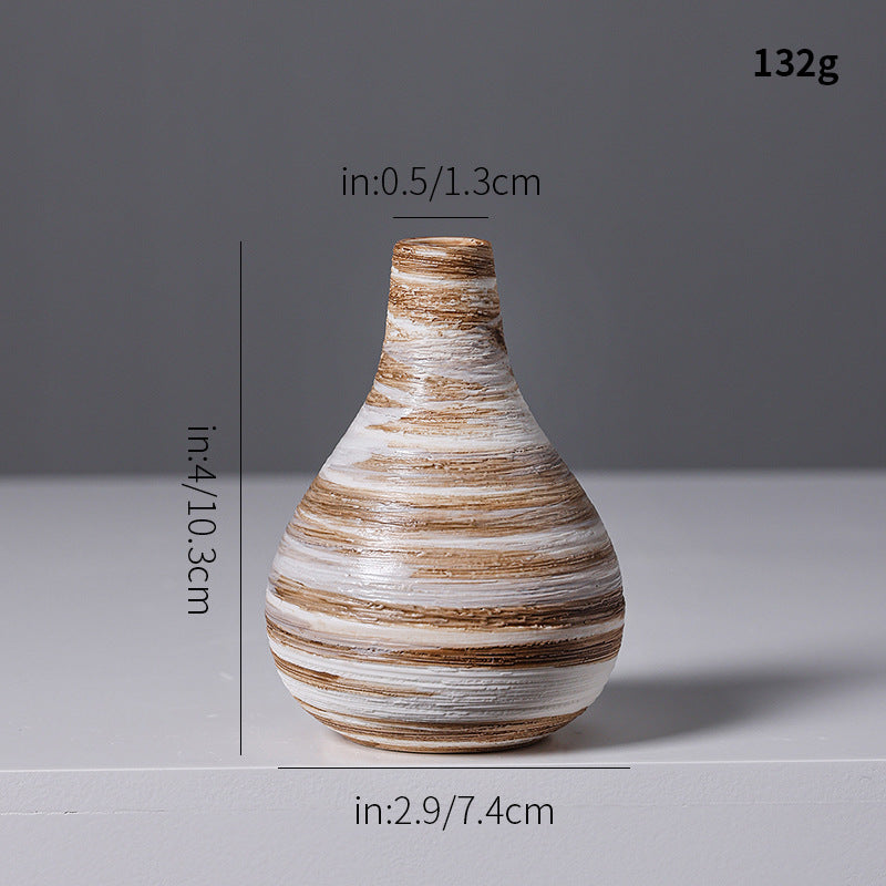 Künstlerische Spiraldesign Keramikvase Brehn